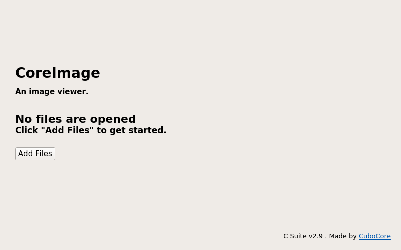 Screenshot of CoreImage
